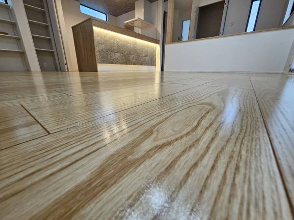 千葉県我孫子市 フロアコーティング 施工後 ガラスUVコーティング