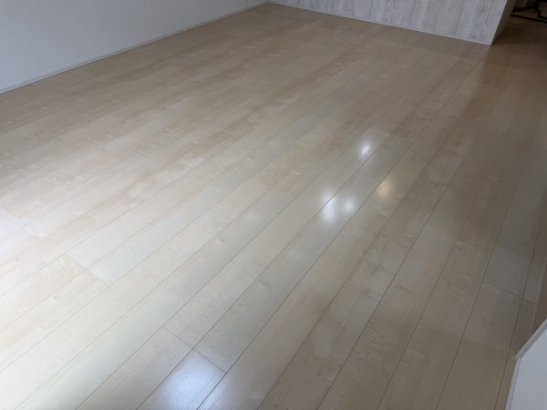 埼玉県春日部市 フロアコーティング 施工後 わんスマイルコートplus マット仕上り