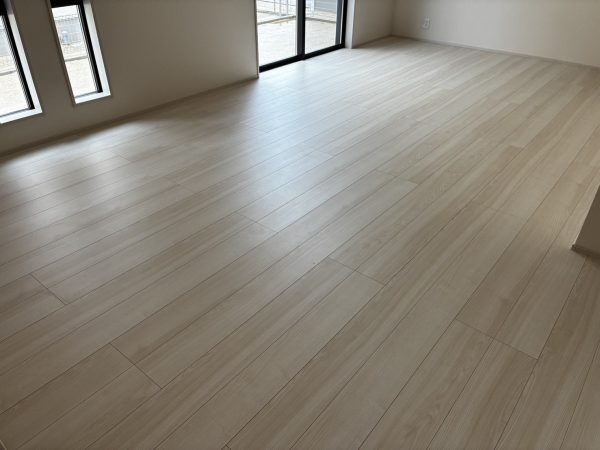 福島県いわき市 フロアコーティング 施工前の様子