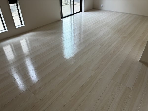 福島県いわき市 フロアコーティング 施工後 ガラスUVコーティング