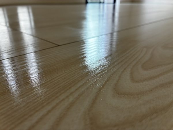 福島県いわき市 フロアコーティング 施工後 ガラスUVコーティング