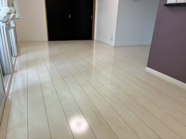 神奈川県相模原市緑区 フロアコーティング 施工後 わんスマイルコート