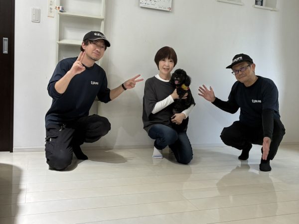 神奈川県相模原市緑区 フロアコーティング 施工後　お客様の様子