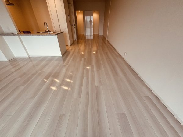 東京都中央区フロアコーティング 施工後 UVコーティング
