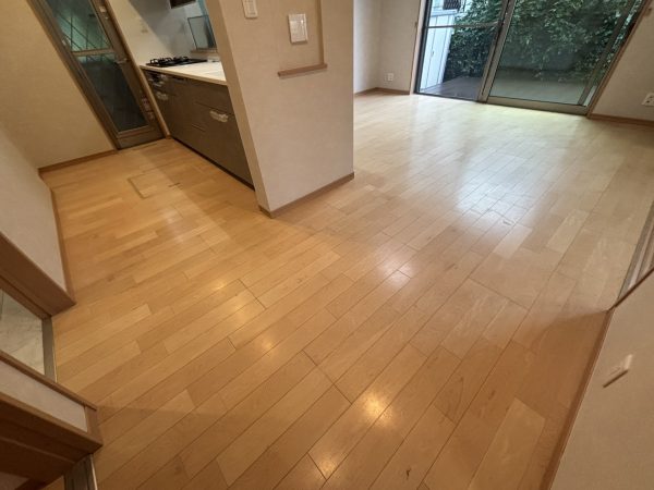 東京都西東京市 フロアコーティング 施工前の様子