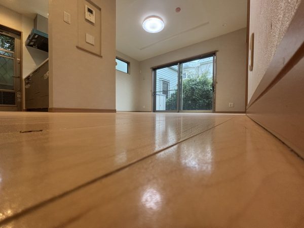 東京都西東京市 フロアコーティング 施工後 わんスマイルコートplus マット仕上り