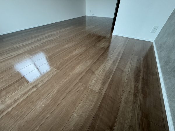 神奈川県川崎市高津区フロアコーティング 施工後 ガラスUVコーティング