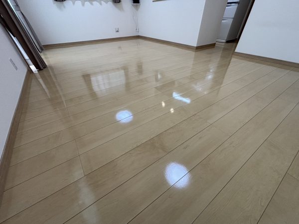 千葉県柏市 フロアコーティング 施工後 わんスマイルコート