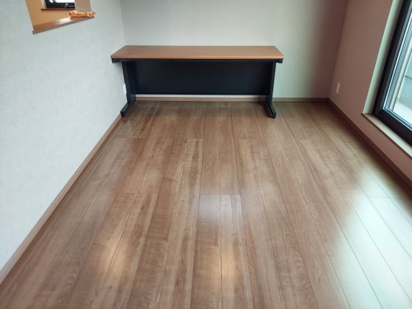 東京都板橋区 フロアコーティング 施工後 わんスマイルコートplus マット仕上り
