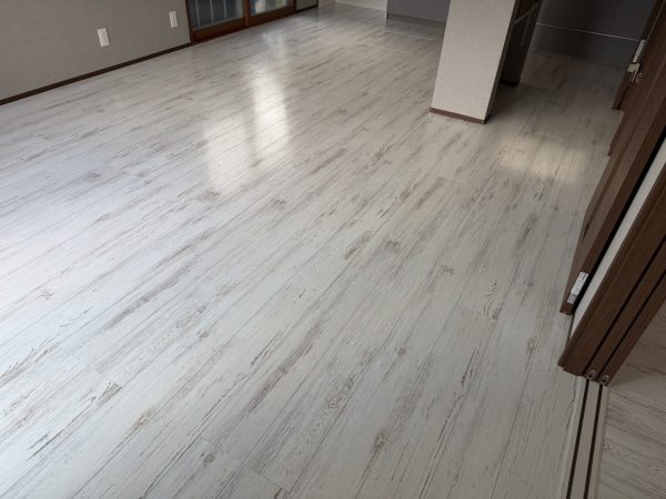 福島県福島市 フロアコーティング 施工後 ガラスUVコーティング