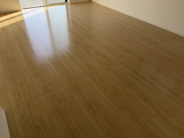 福島県いわき市 フロアコーティング 施工後 わんスマイルコート