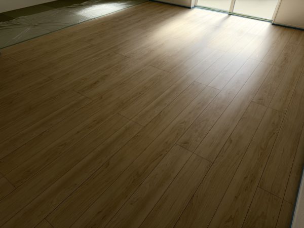 福島県いわき市 フロアコーティング 施工前の様子