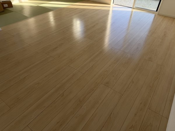 福島県いわき市 フロアコーティング 施工後 わんスマイルコート