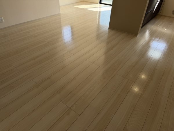 埼玉県加須市 フロアコーティング 施工後 わんスマイルコート